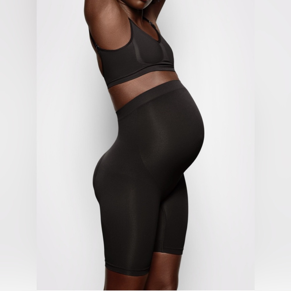 SKIMS Black Maternity Shapewear Set